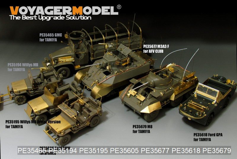 Voyager Model PE35679 WWII US M8 light armored car basic(B ver include Gun barrel）(For TAMIYA 35228) 1/35 – imagen 6