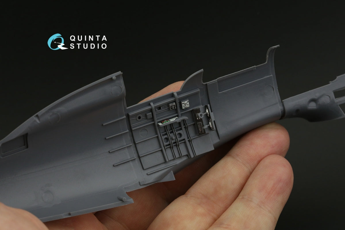 Quinta Studio QD32201 Macchi MC.202 Folgore Early 3D-Printed &amp;amp; coloured Interior on decal paper (Italeri) 1/32 – immagine 3