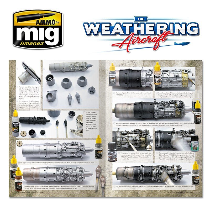AMMO of Mig Jimenez 5203 TWA ISSUE 3 ENGINES (ENGLISH) – immagine 3