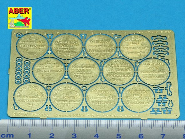 Aber 35A114 German WWII 200ltr. fuel drum covers 1/35 – imagen 2
