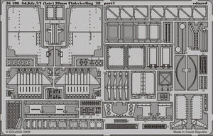Eduard 36106 Sd. Kfz.7/1 (late) Flak 38 20mm 1/35 Trumpeter – Bild 2