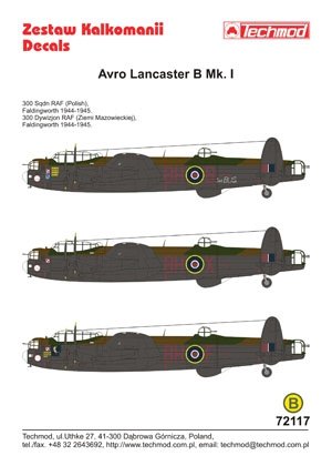 Techmod 72117 - Avro Lancaster BI (1/72) – image 2