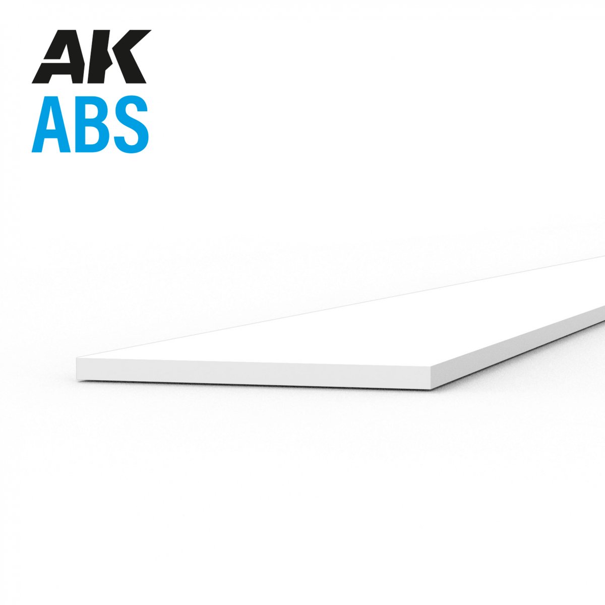 AK Interactive AK6706 STRIPS 0.25 X 5.00 X 350MM – ABS STRIP – 10 UNITS PER BAG