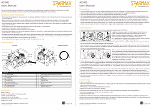 Mini compresseur d&amp;#39;air Sparmax AC500 avec tuyau de 3 m – image 2