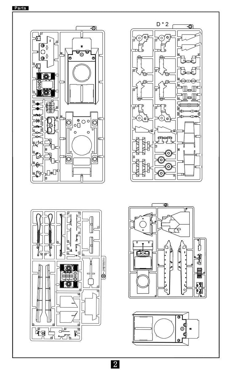 Modelcollect UA72139 Fist of War German WWII E-75 Ausf.Vierfubler Einauge [2 in 1] Janus 1/72 – Bild 3
