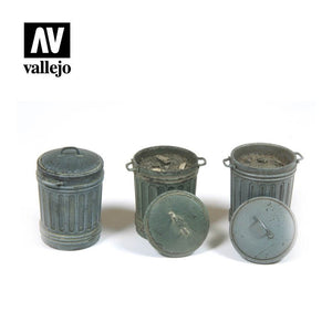Accessoires pour diorama Vallejo SC212 Poubelles n° 1 1/35