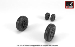 Roues Armory Models AW48504 JAS-39 Gripen avec pneus lestés, fin 1/48 – image 2