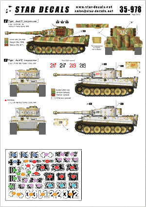 Star Decals 35-978 Tiger I Ausf E Mid production 1/35 – imagen 2