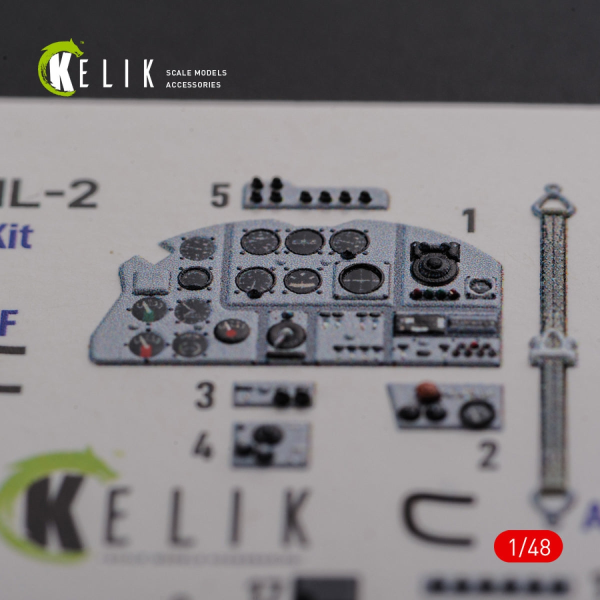 KELIK K48094 IL-2 Shturmovik interior 3D decals for Tamiya kit 1/48 – zdjęcie 2