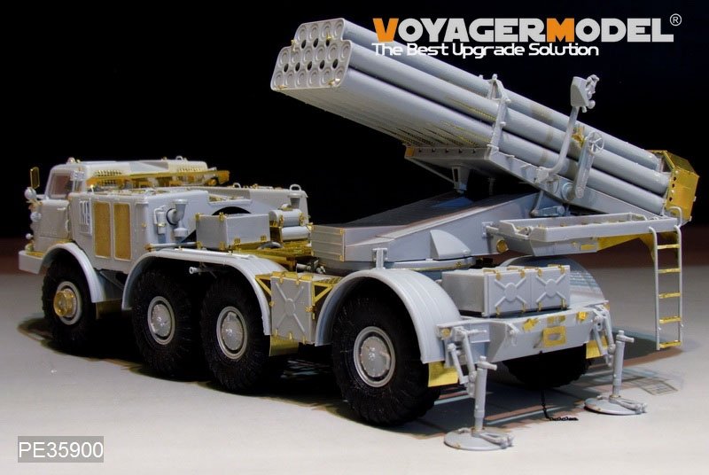 Voyager Model PE35900 Modern Russian 9P140 TEL of 9K57 Uragan(BM-27) MLRS Basic For TRUMPETER 1/35 – imagen 4