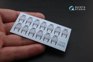 Quinta Studio QR48005 MV-22 Osprey folded seats (26 pcs) (for Hobby Boss kit) 1/48 – immagine 3