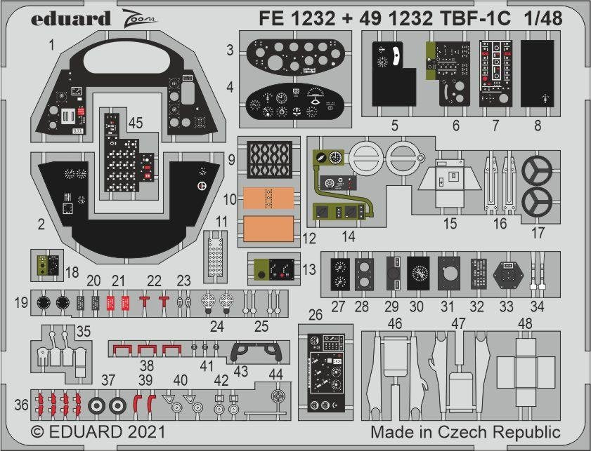 Eduard BIG49315 TBF-1C ACADEMY 1/48 – zdjęcie 3