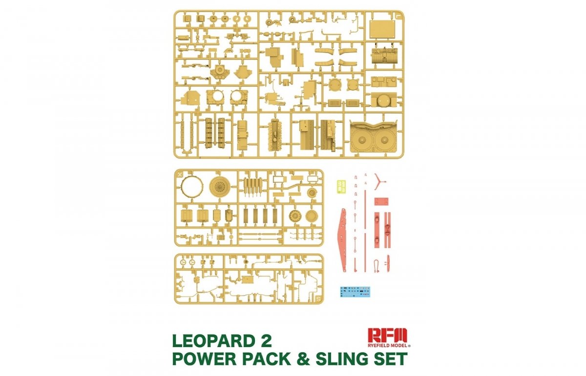 Rye Field Model 2050 Leopard 2 Powerpack &amp;amp; Sling Set 1/35 – Bild 2