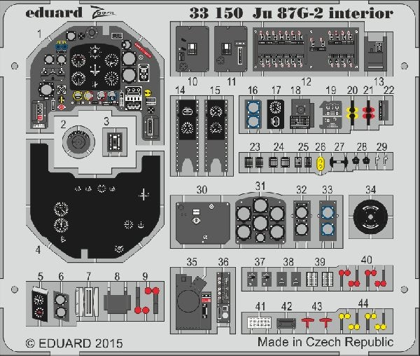 Eduard 33150 Ju 87G-2 interior Trumpeter 03218 1/35