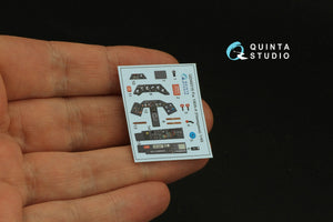 Quinta Studio QD48316 Fw 190A-4 3D-Printed &amp;amp; coloured Interior on decal paper (Hasegawa) 1/48 – immagine 4
