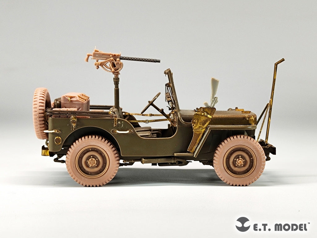 E.T. Model P35-156 U.S.Army Jeep Willys MB 1/4-ton 4x4 Truck Sagged Wheels 1/35 – imagen 10