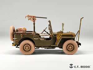 E.T. Model P35-156 U.S.Army Jeep Willys MB 1/4-ton 4x4 Truck Sagged Wheels 1/35 – imagen 10