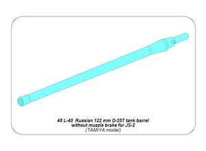 Aber 48L-40 Canon pour char IS-2 1/48 – image 4