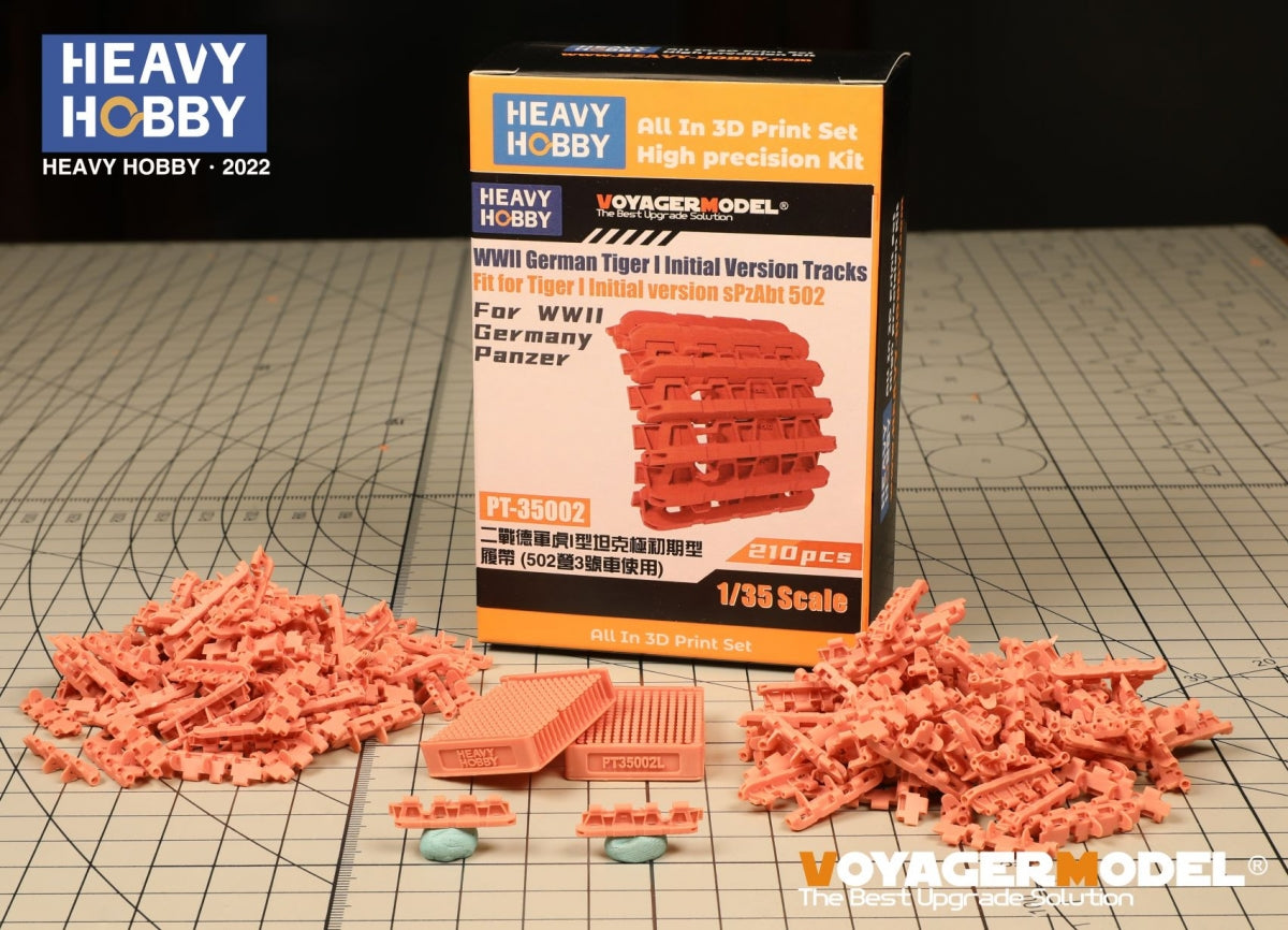 Heavy Hobby PT35002 WWII German Tiger I Initial Version Tracks Fit for Dragon 6252, 6600. RFM 5075, 5078 1/35 – imagen 2