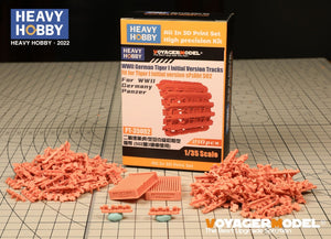 Heavy Hobby PT35002 WWII German Tiger I Initial Version Tracks Fit for Dragon 6252, 6600. RFM 5075, 5078 1/35 – imagen 2