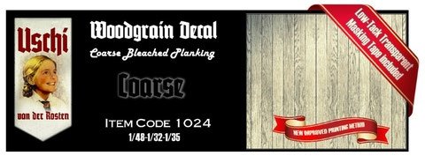 Uschi 1024 Wood Grain Decal Coarse Bleached Planking