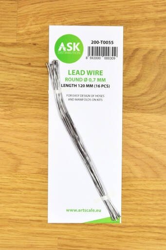 ASK T0055 Lead Wire Round Ø 0,7 mm x 120 mm (16 pcs)