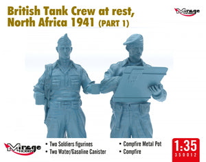 Mirage Hobby 350013 Équipage de char britannique au repos, Afrique du Nord 1941 (Partie I) 1/35 – image 6