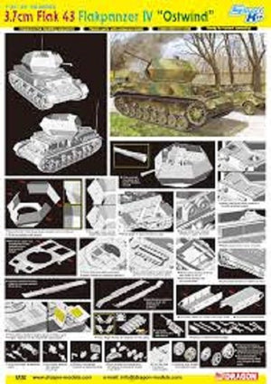 Dragon 6550 3,7 cm FlaK 43 Flakpanzer IV Ostwind (1/35)
