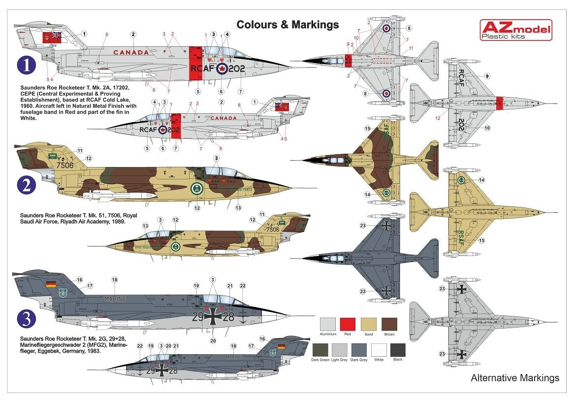 AZ Model AZ7692 Rocketeer T.Mk.51/2A/2G 1/72 – imagen 2