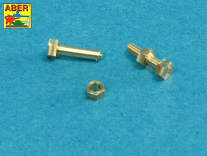 Aber 16110 Imitation tournée de boulons et écrous hexagonaux 1,6 x 4,0 mm x 15 pièces et écrous de 1,6 mm x 10 pièces (1/16) – image 5