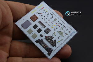 Quinta Studio QD32053 Bf 109E-4 3D-Printed &amp;amp; coloured Interior on decal paper (for Cyber-hobby/Dragon kit) 1/32 – imagen 4