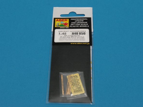 Aber A48 050 Set of barrels for 20 mm gun M61A1used in modern US Force aircrafts 1/48 – imagen 10