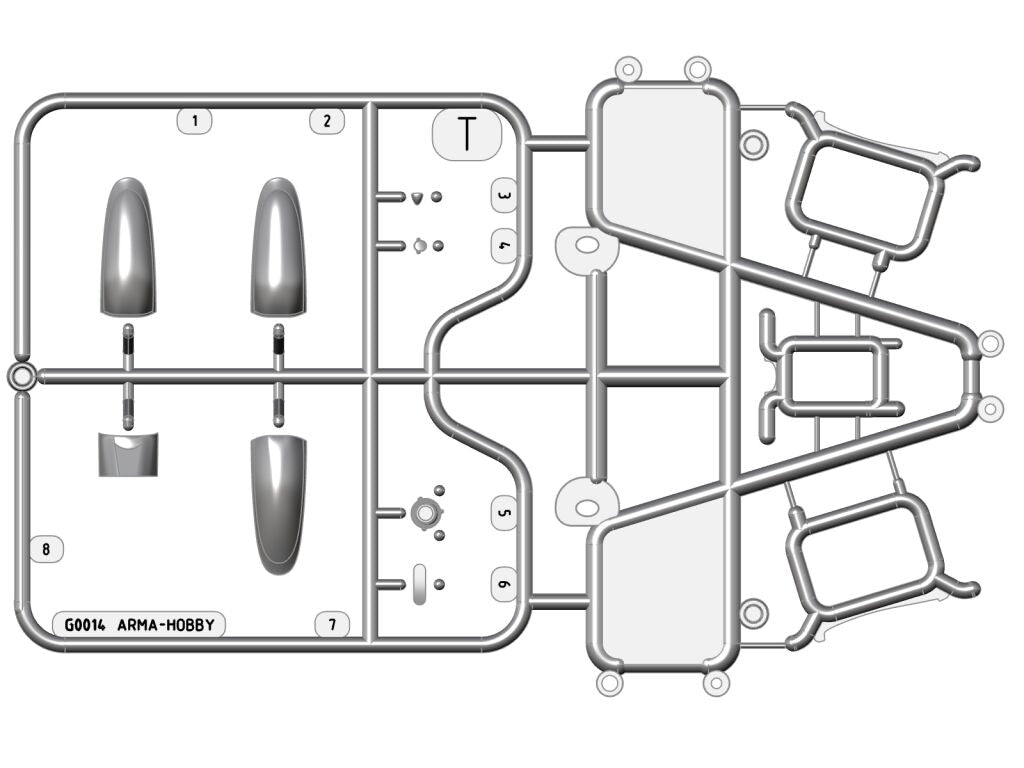 Arma Hobby 70073 P-51D Mustang Very Long Range 1/72