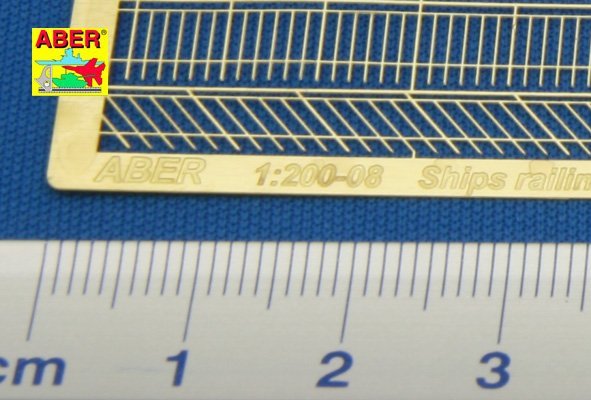 Aber 200-08 Ship railing - vertical bars 1/200 – Bild 3