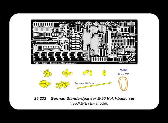 Aber 35233 German Standardpanzer E-50 - vol. 1 - basic set 1/35 – Bild 4