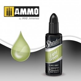 Ampo de Mig Jimenez A.MIG 0863 LIGHT GREEN SHADER 10ML
