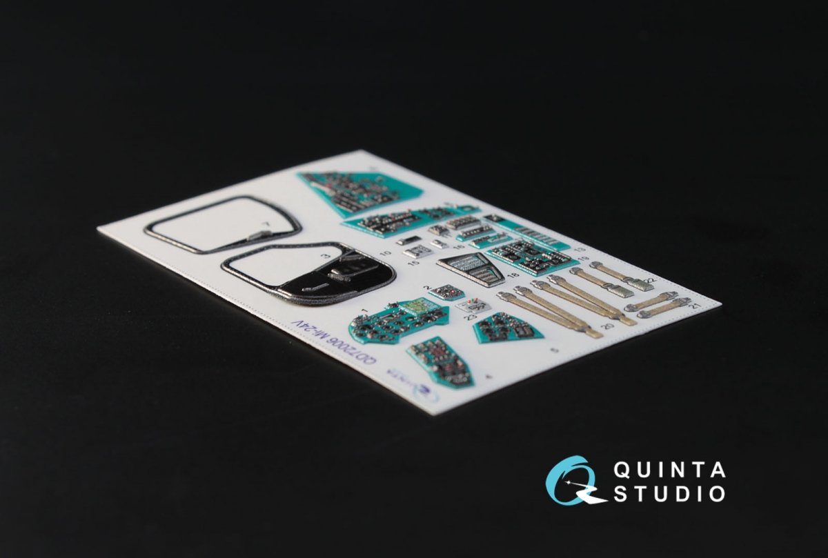 Quinta Studio QD72006 Mi-24V 3D-Printed &amp;amp; coloured Interior on decal paper (for Zvezda kit) 1/72 – Bild 2