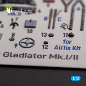 KELIK K72128 Gloster Gladiator Mk.I/II - interior 3D decals for Airfix kit 1/72 – Bild 4