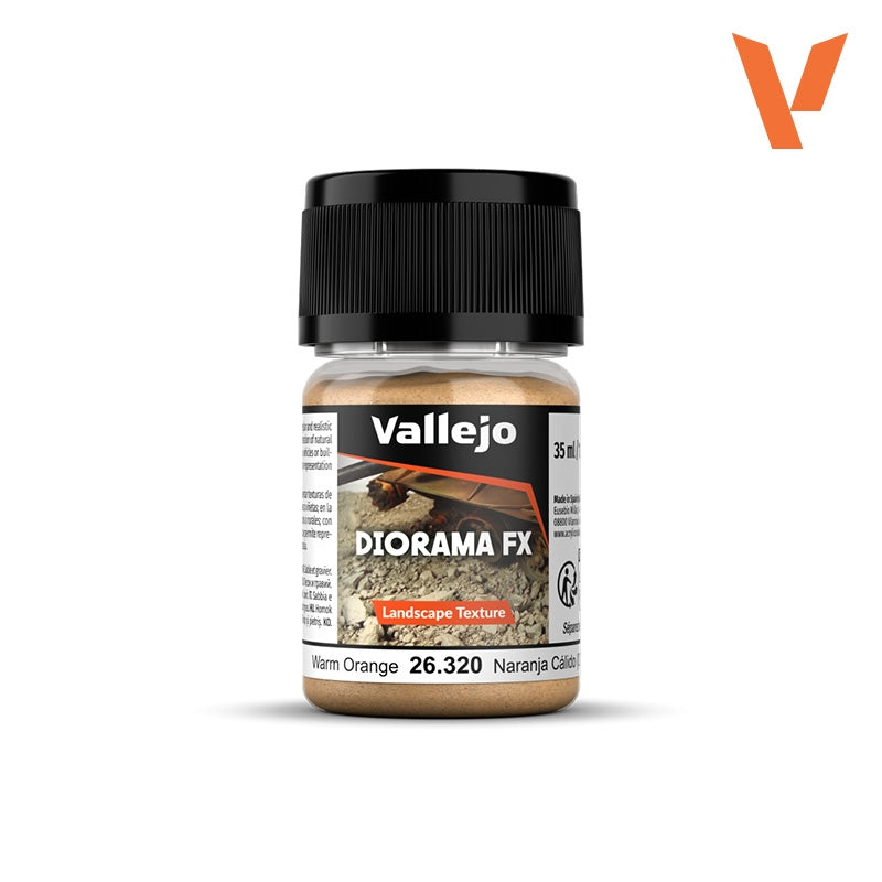 Vallejo 26321 Warm Orange 1-2 mm - Diorama FX Landscape Texture 35ml