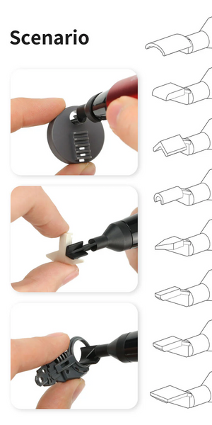 DSPIAE RA-10 Sanding Heads (8 pcs) – immagine 2