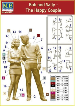 Master Box 24029 Dangerous Curves Series. Bob and Sally - The Happy Couple 1/24 – imagen 5