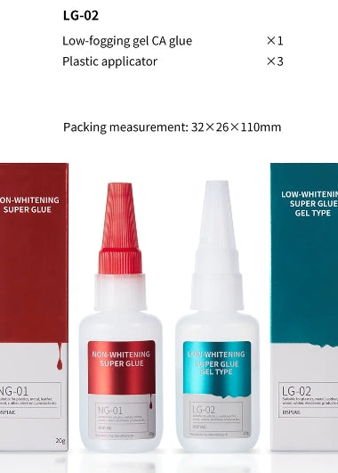 DSPIAE LG-02 Low-Whitening Super Glue Gel Type 20g – imagen 7