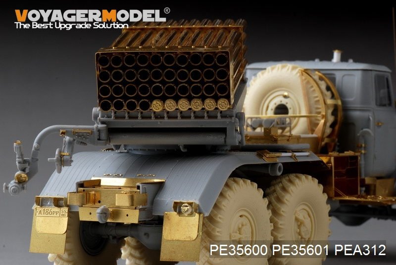 Voyager Model PE35601 Modern Russian BM-21 Rocket Lauchers(40PCES)&amp;amp;Rockets(5PCES) For TRUMPETER 01013 1/35 – imagen 3