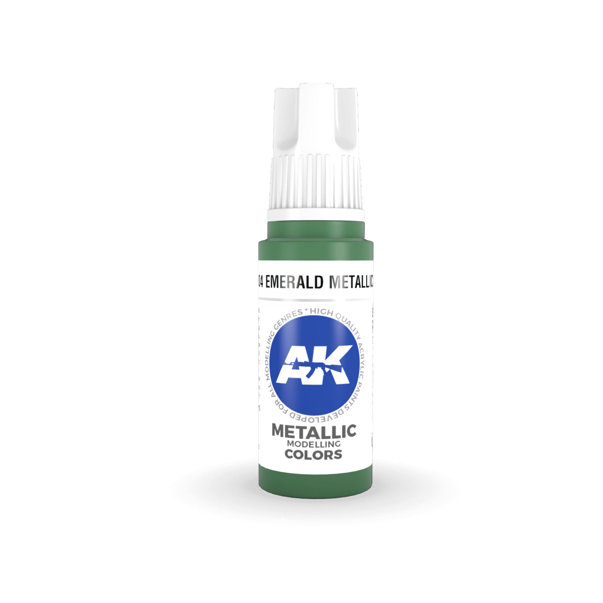 AK Interactive AK11204 EMERALD METALLIC GREEN – METALLIC 17ml – imagen 2