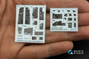 Quinta Studio QDS-48370 F-4E late without DMAS 3D-Printed &amp;amp; coloured Interior on decal paper (Meng) (Small version) 1/48 – imagen 3