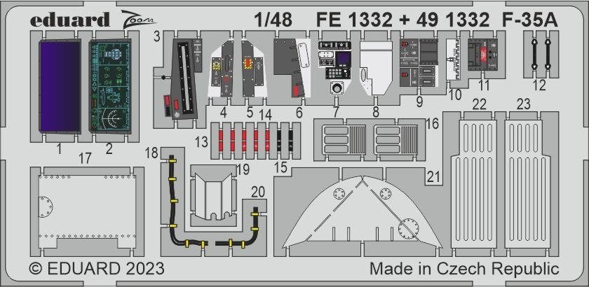 Eduard BIG49369 F-35A TAMIYA 1/48 – imagen 5