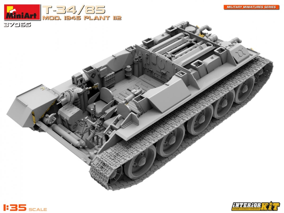 MiniArt 37065 T-34/85 MOD. 1945. PLANT 112. INTERIOR KIT 1/35 – imagen 9