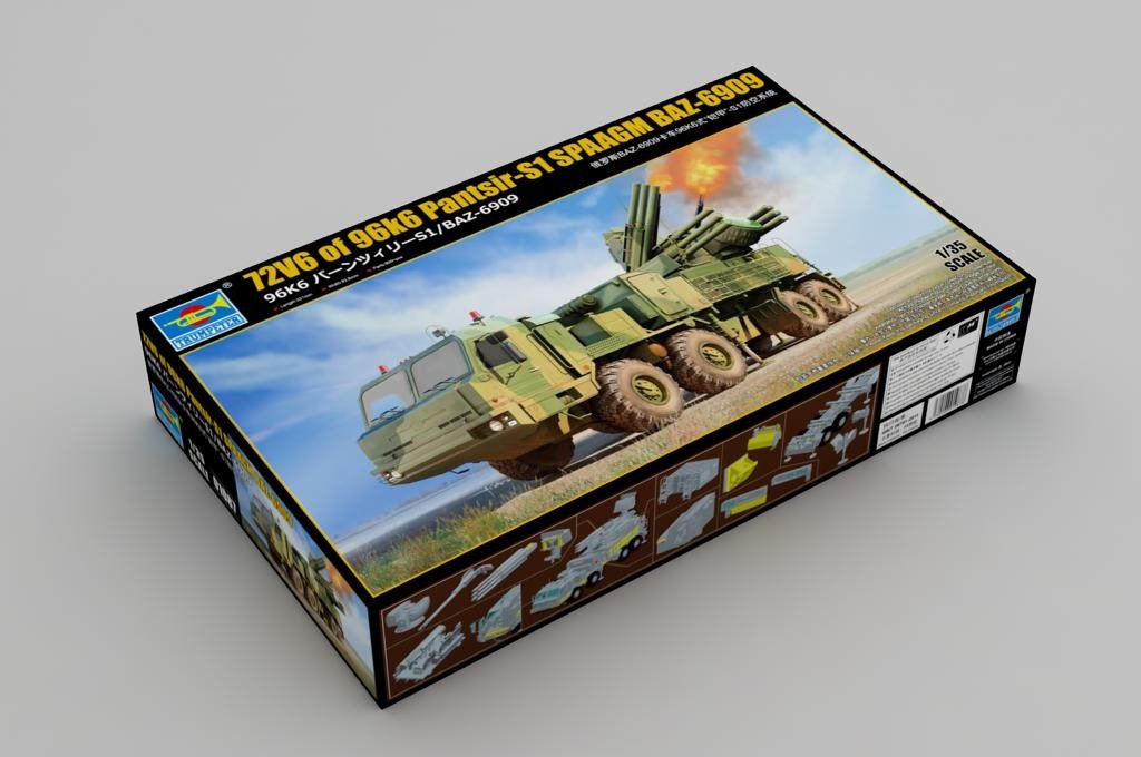 Trumpeter 01087 72V6 of 96k6 Pantsir-S1 SPAAGM BAZ-6909 1/35 – immagine 2