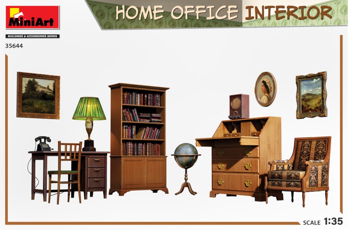 MiniArt 35644 HOME OFFICE INTERIOR 1/35 – Bild 2