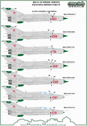 ModelMaker Decals D48153 MiG-21 in Polish service exclusive edition part IV 1/48 – imagen 3